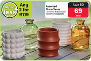 Assorted 14cm Vases-Each