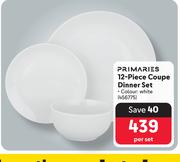 Primaries 12 Piece Coupe Dinner Set-Per Set