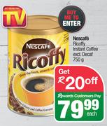 Nescafe Ricoffy Instant Coffee Excl. Decaf- 750g