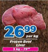 Frozen Beef Liver-3Kg