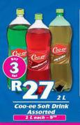 Coo-ee Soft Drink Assorted-2Ltr