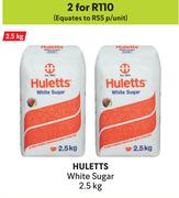 Hullets White Sugar-For 2 x 2.5kg