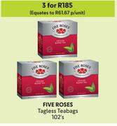Five Roses Tagless Teabags-For 3 x 102's