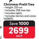 Christmas Prelit Tree 210cm 439813