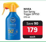 Nivea Sun Spray Trigger SPF50-270ml