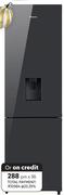 Hisense 263Ltr Bottom Fridge/Freezer With Water Dispenser (Mirror Finish) H370BMIB-WD