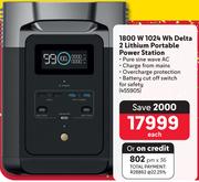 1800W 1024Wh Delta 2 Lithium Portable Power Station