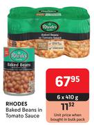 Rhodes Baked Beans In Tomato Sauce-6 x 410g