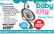 Maxi Cosi Cassia Swing Essential Graphite Swing Smartly In Style
