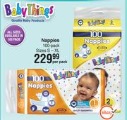 Baby Things Nappies 100 Pack Sizes S-XL-Per Pack