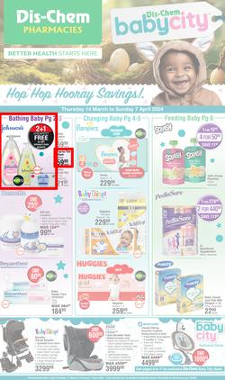 Dis-Chem : Baby Savings (14 March - 07 April 2024), page 1