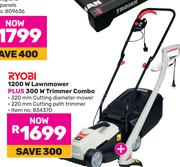 Ryobi 1200W Lawnmower Plus 300W Trimmer Combo 834370