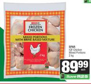 Spar IQF Chicken Mixed Portions-2Kg Each