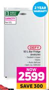 Defy 93 L Bar Fridge B4802W