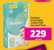 Pampers Active Baby Jumbo Pack (Assorted Sizes)-Per Pack