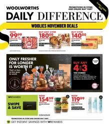 Woolworths Gauteng, Northern Cape, Limpopo, Mpumalanga, Free State & North West : Woolies November Deals (21 October - 03 November 2024)