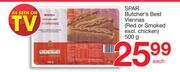 Spar Butchers Best Viennas(Red Or Smoked Excl. Chicken)-500G
