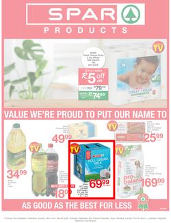 SPAR Eastern Cape : Value We're Proud To Put Our Name On (22 Oct - 3 Nov 2019). Only Available at Selected Stores in the Eastern Cape. Excluding Mthatha, page 1