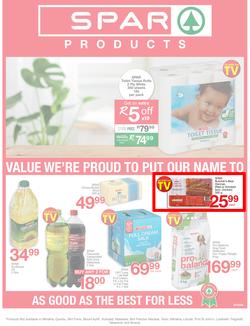 SPAR Eastern Cape : Value We're Proud To Put Our Name On (22 Oct - 3 Nov 2019). Only Available at Selected Stores in the Eastern Cape. Excluding Mthatha, page 1