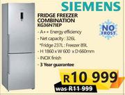 Siemens Fridge Freezer Combination KG36N7IEP