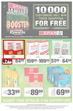 SUPER SPAR - EASTERN CAPE : January Budget Booster (21 Jan - 2 Feb 2020) , page 1