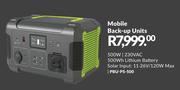 Supasol Mobile Back-Up Units PBU-PS-500