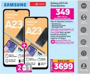 2 x Samsung Galaxy A23 4G Smartphone-On 2GB Red Core More Data & Promo 65 PMx24