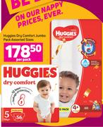 Huggies Dry Comfort Jumbo Pack (Assorted Sizes)- Per Pack