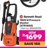 Bennett Read 1800W Pressure Washer XTR1800 850025790