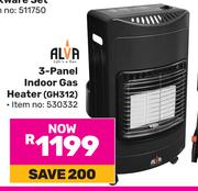 Alva 3 Panel Indoor Gas Heater GH312 530332