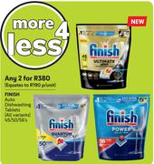 Finish Auto Dishwashing Tablets (All Variants)-For Any 2 x 45/50/56's
