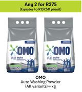 Omo Auto Washing Powder (All Variants)-For Any 2 x 4Kg