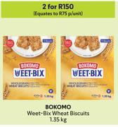 Bokomo Weet Bix Wheat Biscuits-For 2 x 1.35Kg