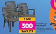 Contour Mia High Back Chair Black-For 3