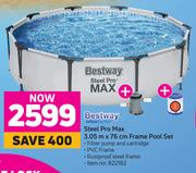 Bestway Steel Pro Max 3.05m x 76cm Frame Pool Set