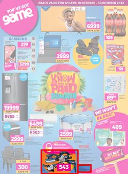 Game : We Know What You Paid Last Summer (19 October - 30 October 2022), page 1