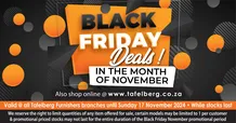 Tafelberg Furnishers : Black Friday Deals (07 November - 17 November 2024)