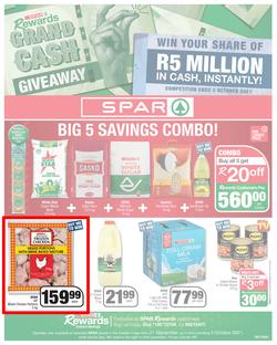 SPAR EASTERN CAPE (21 September - 3 October 2021) Valid In | Amahlathi, Bedford, Buffalo Flats, Cala, Centane, Hankey, Idutywa, Indwe, Kwa-Fetting, Komga, Lady Frere, Nemato, Ugie, Peddie, page 1