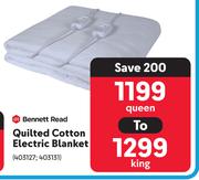 Bennett Read Quilted Cotton Electric Blanket (Queen)