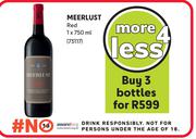 Meerlust Red-For 3 x 750ml