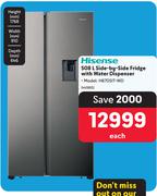 Hisense 508L Side By Side Fridge With Water Dispenser H670SIT-WD