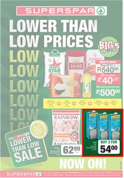 SUPERSPAR EASTERN CAPE : Lower Than Low Prices (23 February - 7 March 2021), page 1