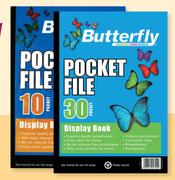 Butterfly Pocket Files A4 20 Pocket