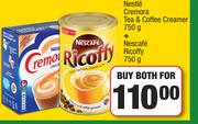 Nestle Cremora Tea & Coffee Creamer 750g + Nescafe Ricoffy 750g-For Both