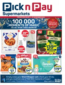 Pick n Pay Gauteng, Mpumalanga, Limpopo, Free State, Northern Cape, North West : Christmas Specials (11 November - 27 November 2024)