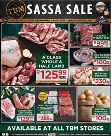 The Butcher's Market : SASSA Sale (04 March - 08 March 2026)