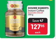 Douwe Egberts Instant Coffee-200g Each