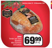 Spar Tender And Tasty Boneless Mini Gammon (Uncooked)- Per Kg