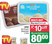 Spar Ice Cream (Assorted) - For Any 2x 2Litre