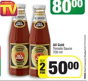 All Gold Tomato Sauce- For 2x700ml
